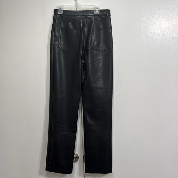 Aritzia Wilfred The Melina Faux Leather Pants Black Size 2 - Picture 5 of 6